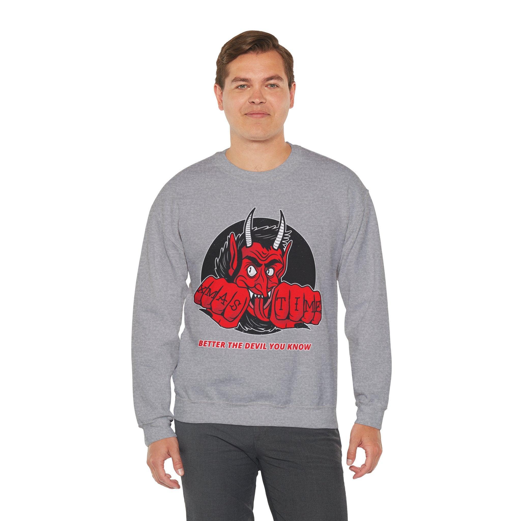 Better the devil you know Xmas time - Sweatshirt - Witty Twisters Fashions