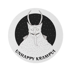 Unhappy Krampus - Round Rug - Witty Twisters Fashions