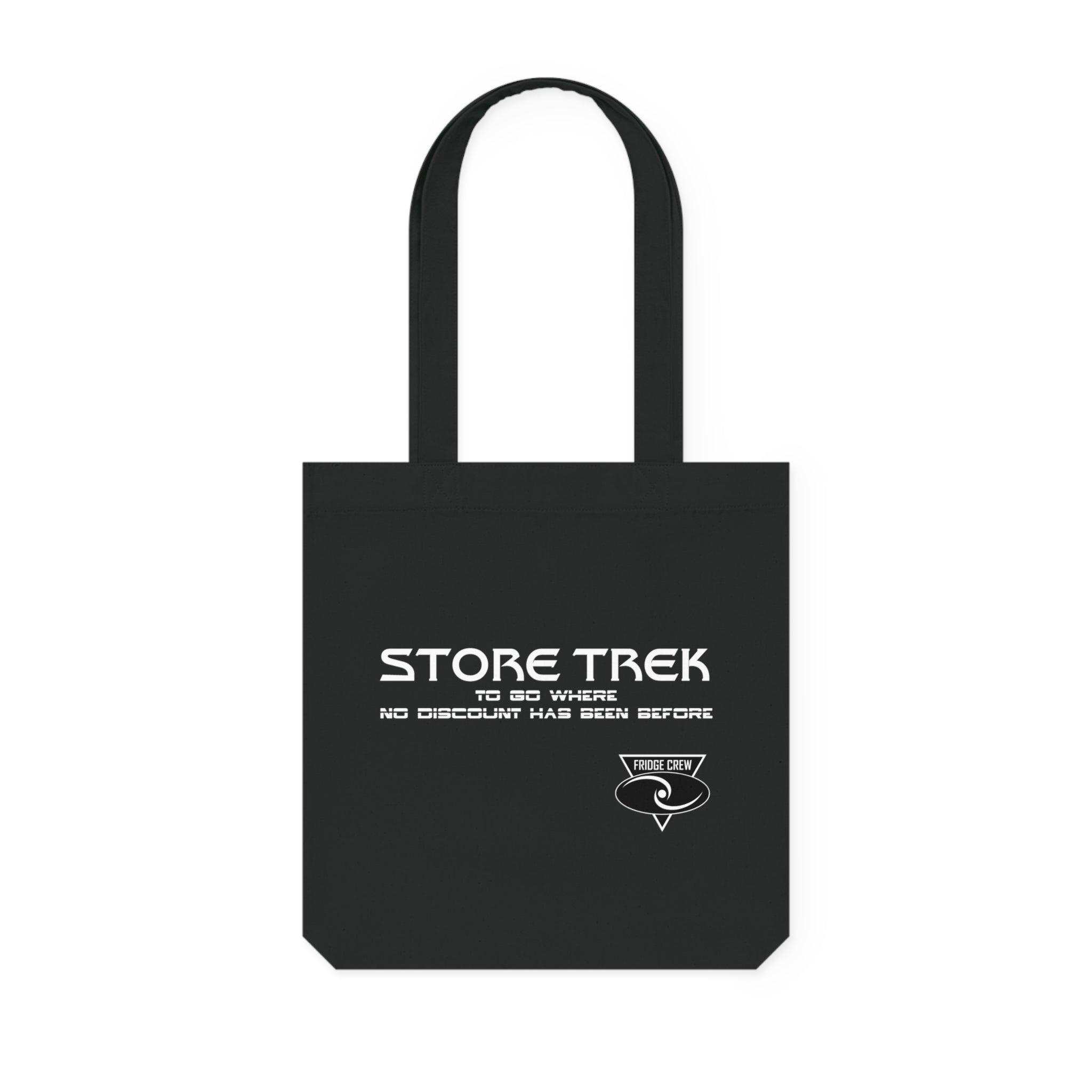 Store Trek To Go Where No Discount Has Been Before Fridge Crew - Woven Tote Bag - Witty Twisters Fashions