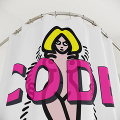 Code Pink - Shower Curtains - Witty Twisters Fashions
