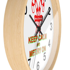 Keep Calm and Merry On - Wall Clock - Witty Twisters Fashions