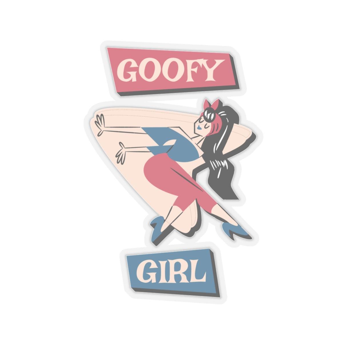 Goofy Girl - Kiss-Cut Stickers - Witty Twisters Fashions