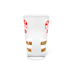 Keep Calm and Merry On - 16oz Pint Glass - Witty Twisters Fashions