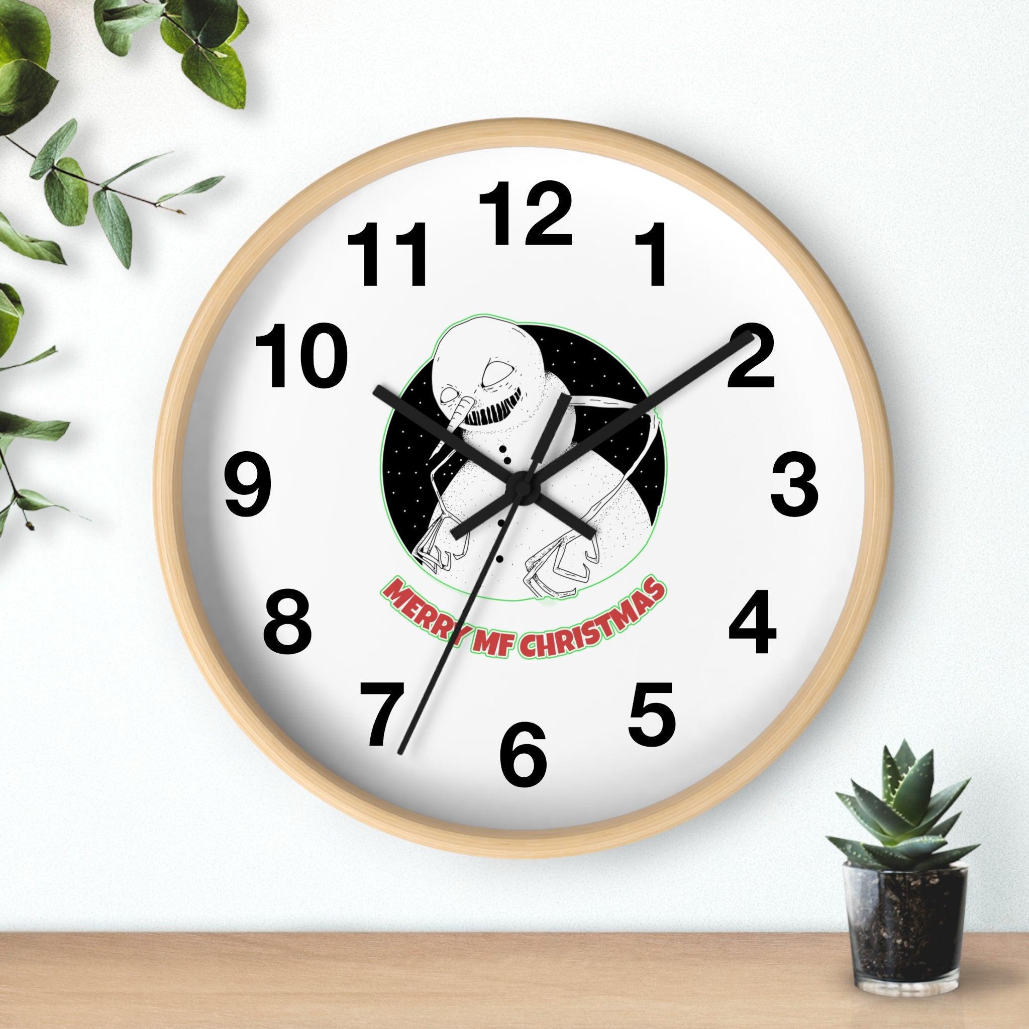 Merry MF Christmas - Wall Clock - Witty Twisters Fashions