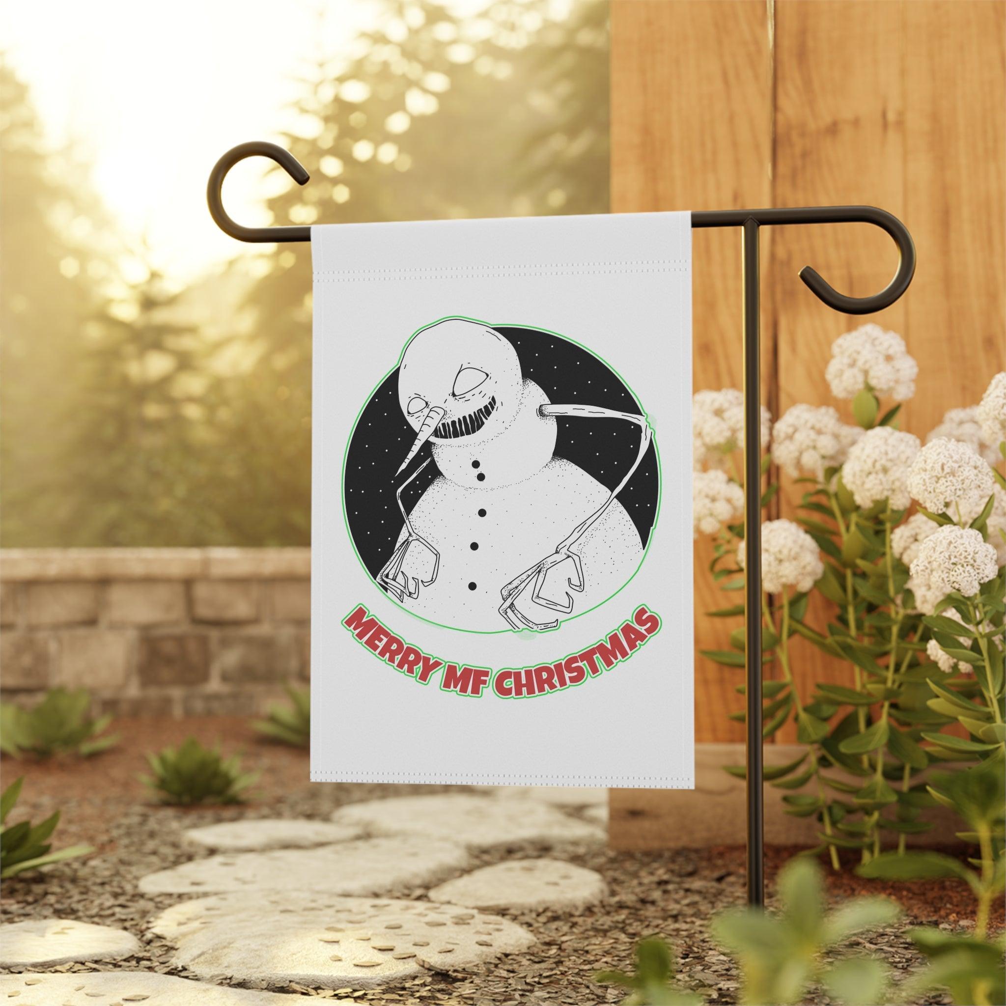 Merry MF Christmas - Garden and House Banner - Witty Twisters Fashions