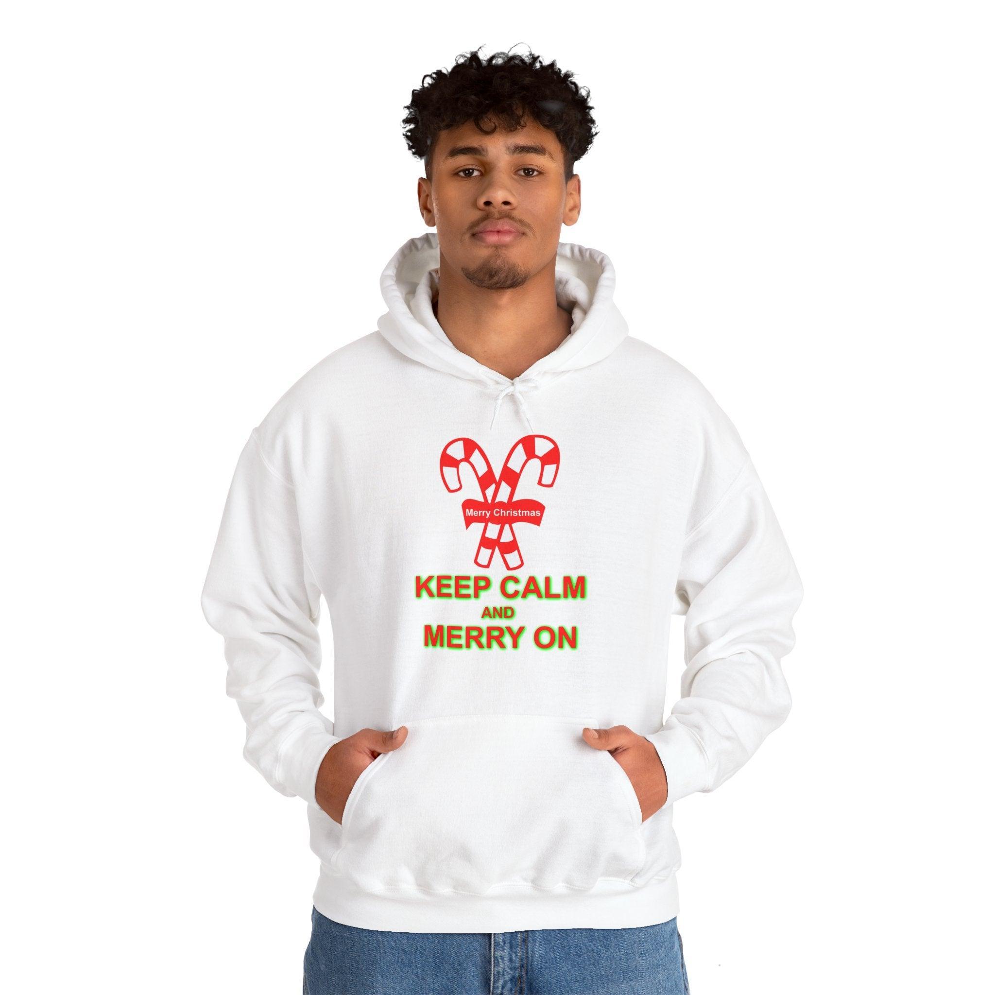 Keep Calm and Merry On - Hoodie - Witty Twisters Fashions