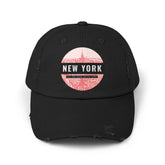 New York Get The Fuck Outta Here! - Cotton Twill Distressed Baseball Cap - Witty Twisters Fashions