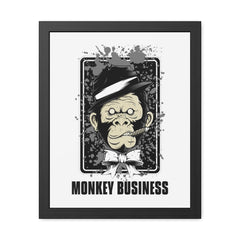 Monkey Business - Framed Poster - Witty Twisters Fashions