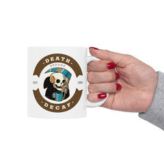 Death before decaf - Ceramic Coffee Mug 11oz, 15oz - Witty Twisters Fashions
