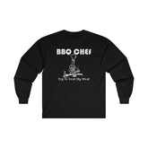 BBQ Chef Try To Beat My Meat - Long-Sleeve Tee - Witty Twisters Fashions