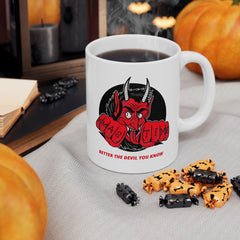 Better the devil you know Xmas time - Ceramic Coffee Mug 11oz, 15oz - Witty Twisters Fashions