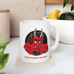 Better the devil you know Xmas time - Ceramic Coffee Mug 11oz, 15oz - Witty Twisters Fashions
