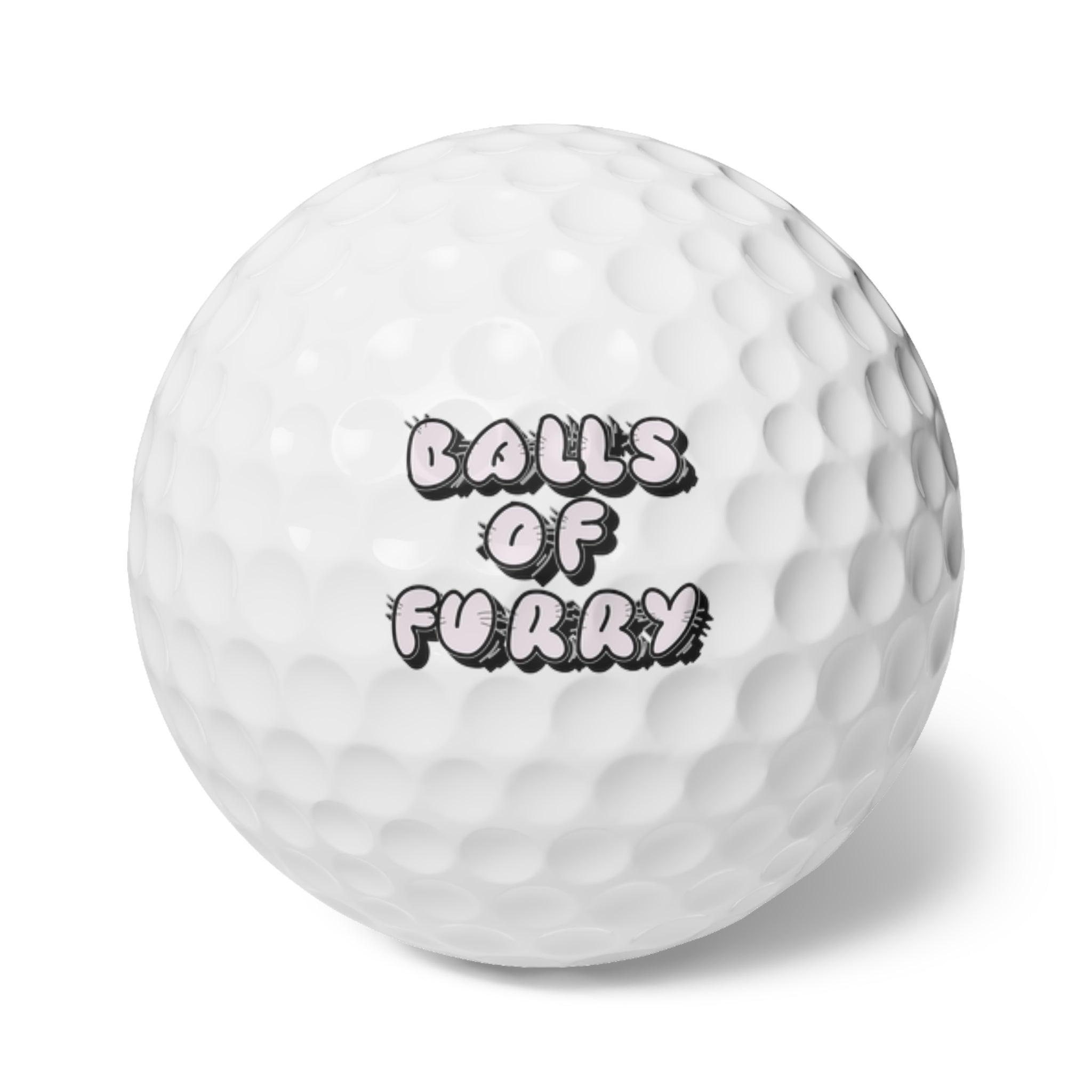 Balls Of Furry - Golf Balls, 6pcs - Witty Twisters Fashions