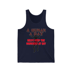 A Human A Day Helps Keep The Munchies at Bay - Tank Top - Witty Twisters Fashions