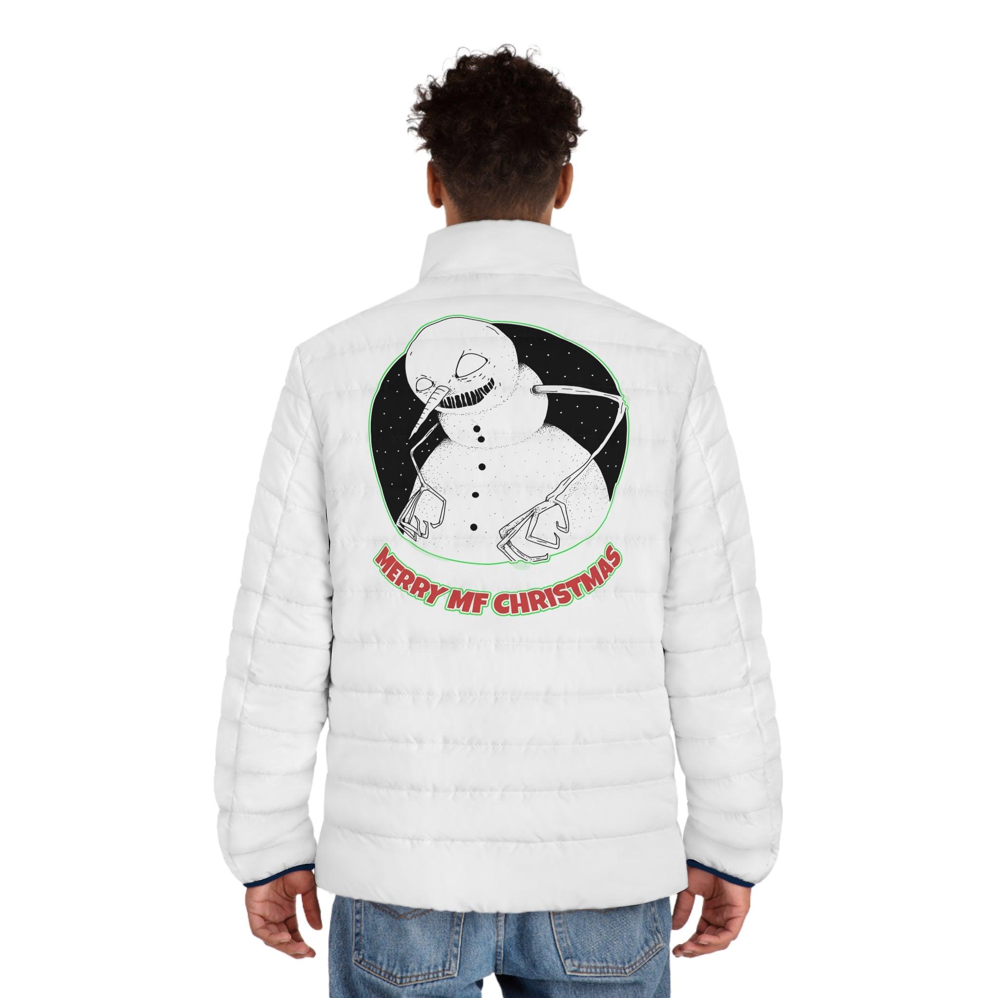 Merry MF Christmas - Men's Puffer Jacket - Witty Twisters Fashions