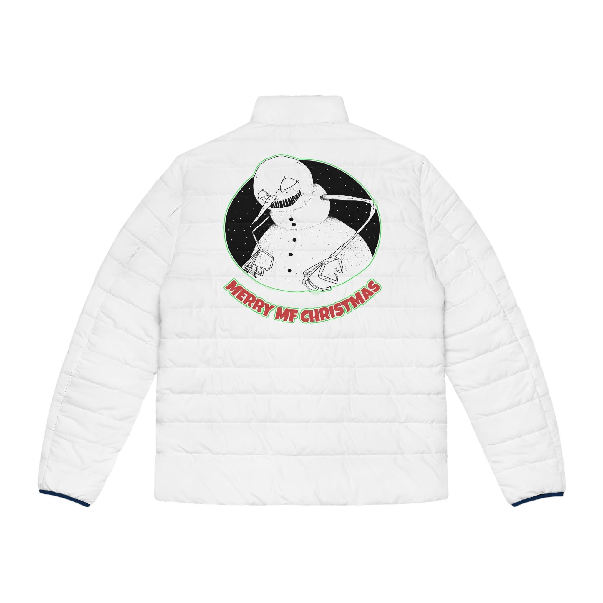 Merry MF Christmas - Men's Puffer Jacket - Witty Twisters Fashions