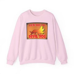Beware of Devil Dog Sign - Sweatshirt - Witty Twisters Fashions