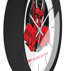 Better the devil you know Xmas time - Wall Clock - Witty Twisters Fashions