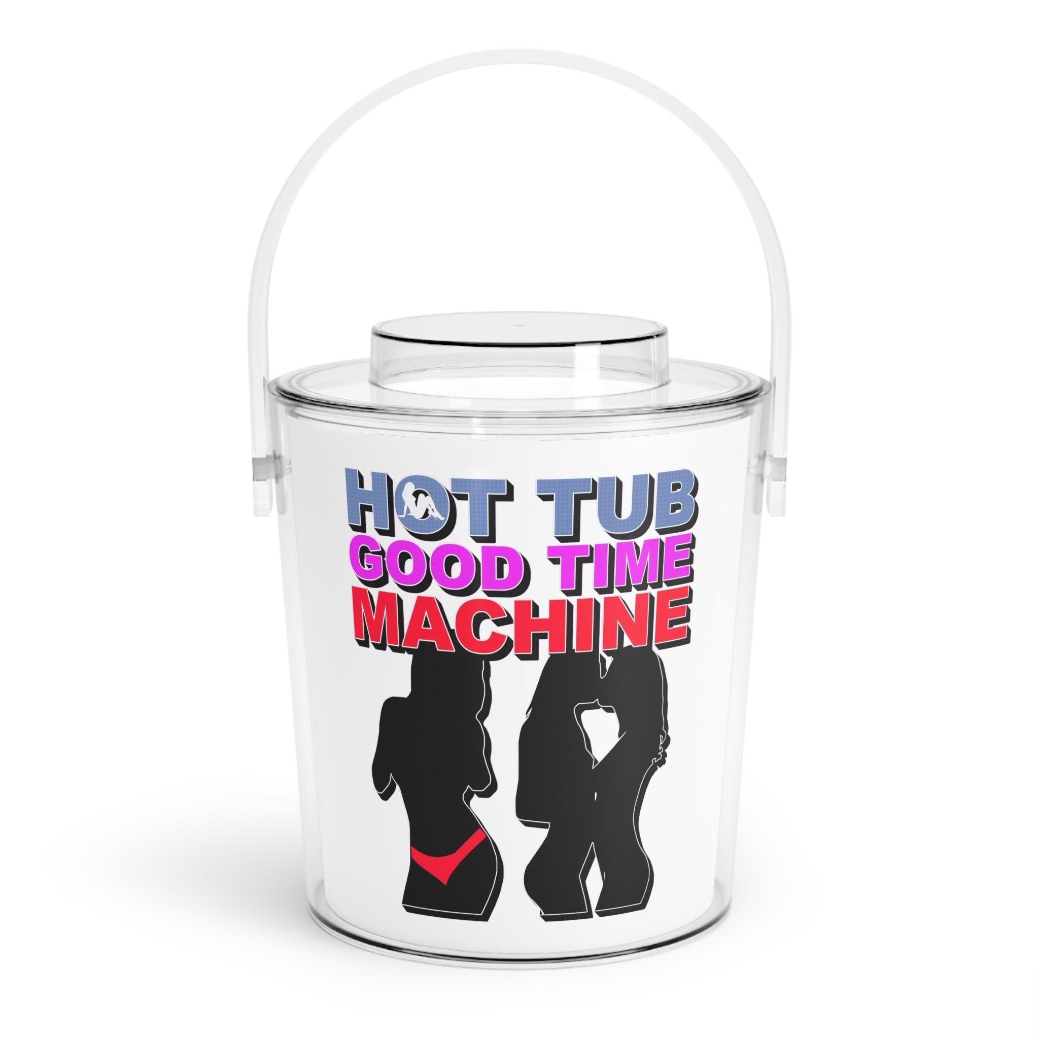 Hot Tub Good Time Machine - Ice Bucket with Tongs - Witty Twisters Fashions