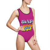 WAP Splat - Women's Classic One-Piece Swimsuit - Witty Twisters Fashions