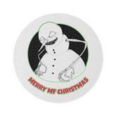 Merry MF Christmas - Round Rug - Witty Twisters Fashions