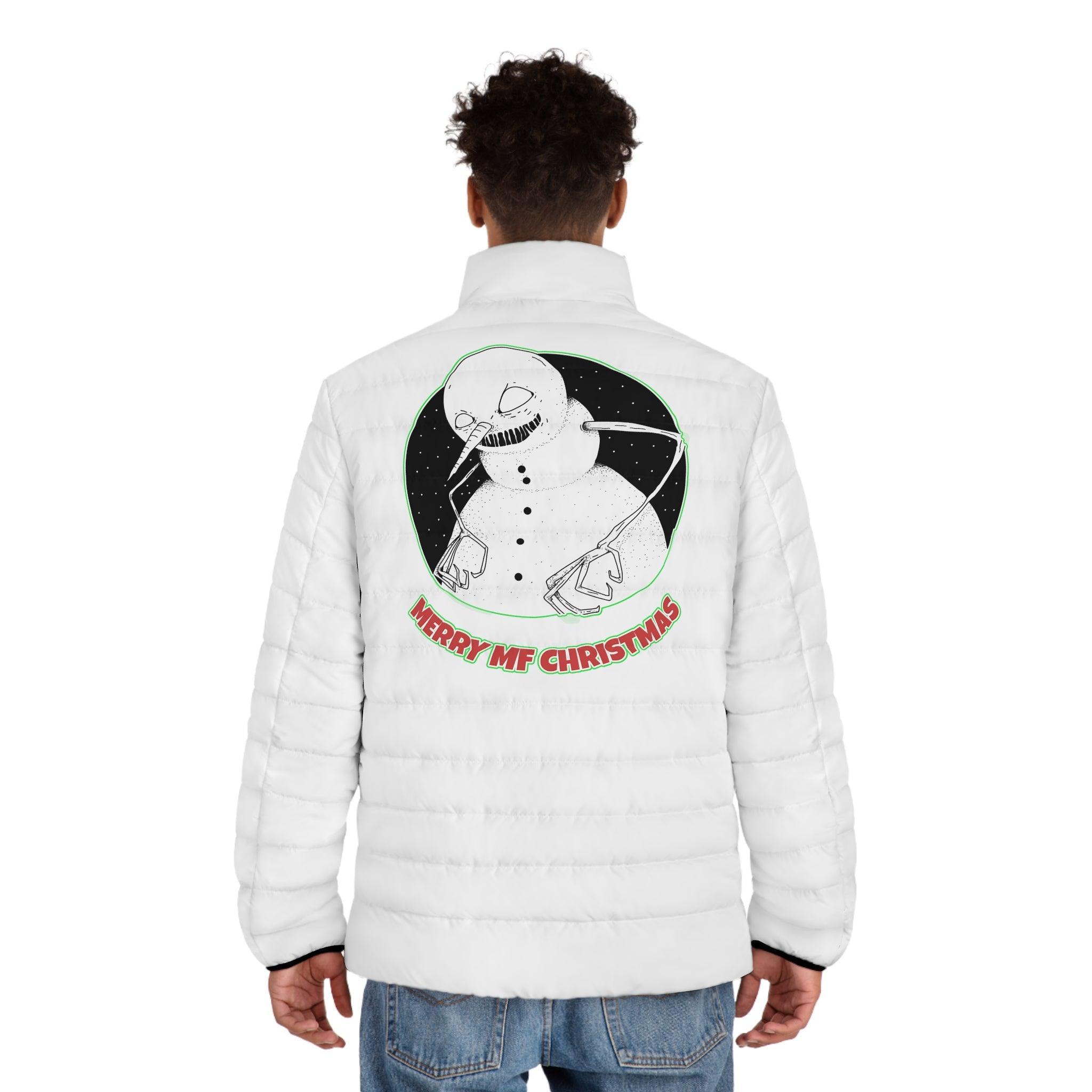 Merry MF Christmas - Men's Puffer Jacket - Witty Twisters Fashions