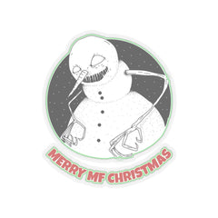 Merry MF Christmas - Kiss-Cut Stickers - Witty Twisters Fashions