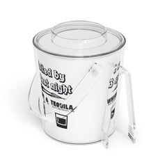 I was visited by 3 spirits last night Whiskey Rum and Tequila - Ice Bucket with Tongs - Witty Twisters Fashions