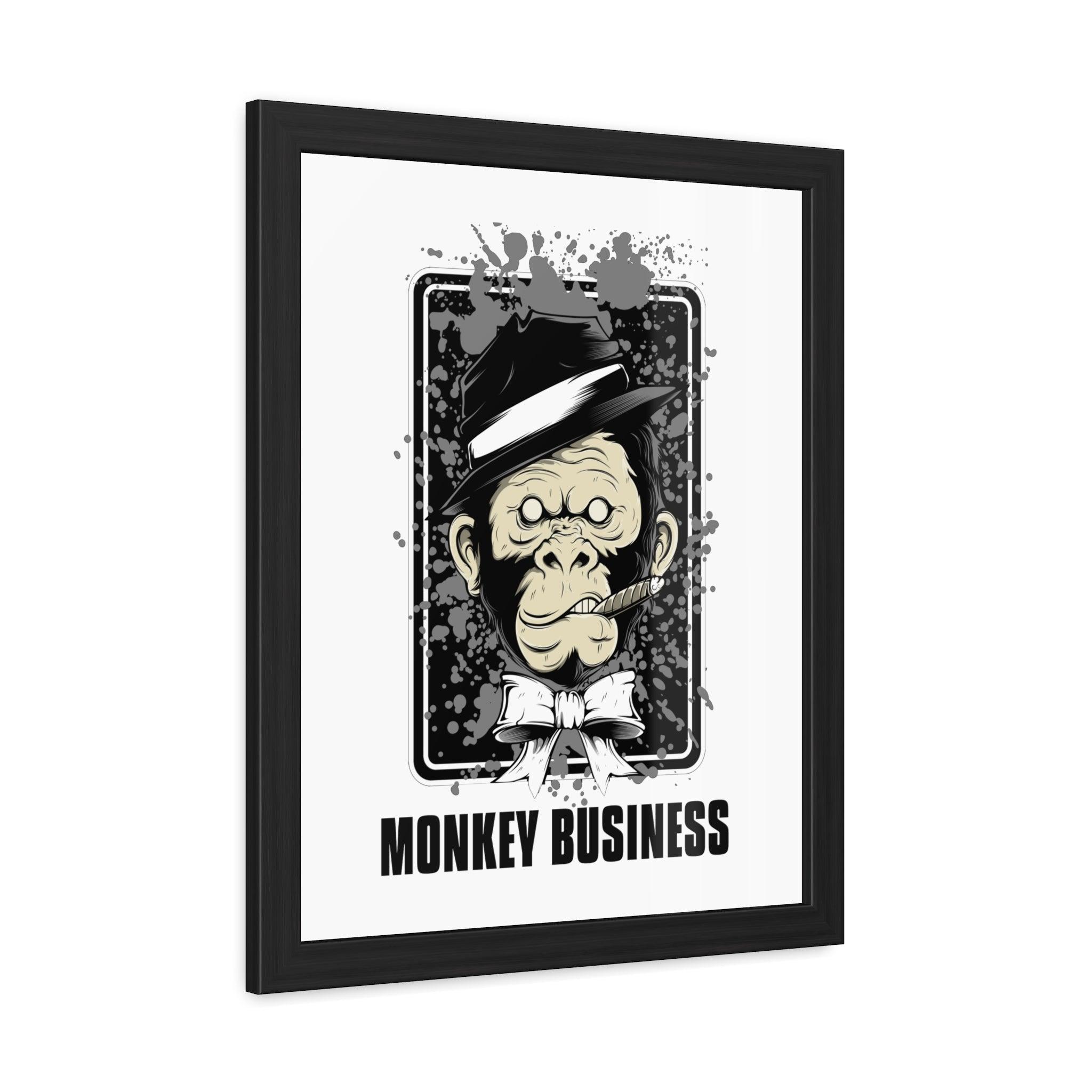 Monkey Business - Framed Poster - Witty Twisters Fashions