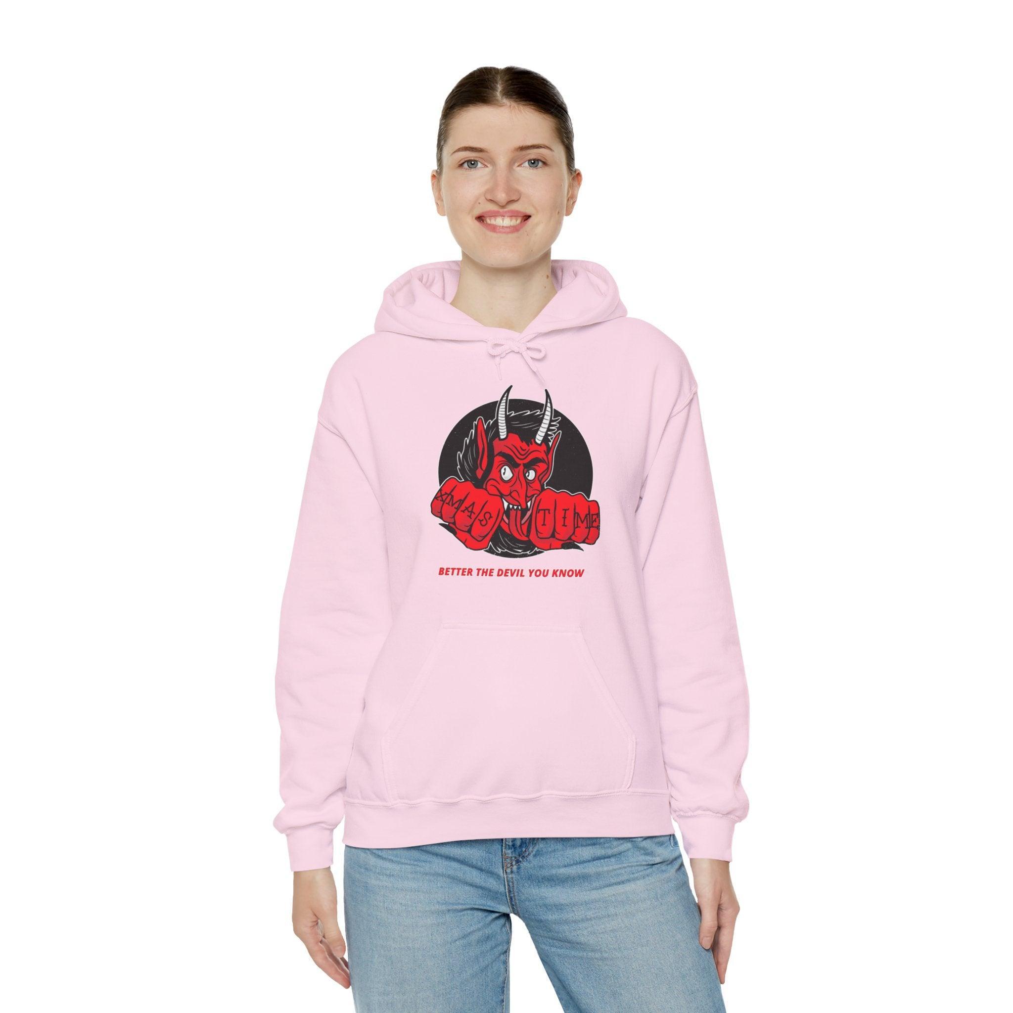 Better the devil you know Xmas time - Hoodie - Witty Twisters Fashions