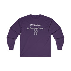 All Is Bare In Love And War - Long-Sleeve Tee - Witty Twisters Fashions