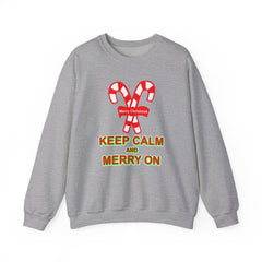Keep Calm and Merry On - Sweatshirt - Witty Twisters Fashions