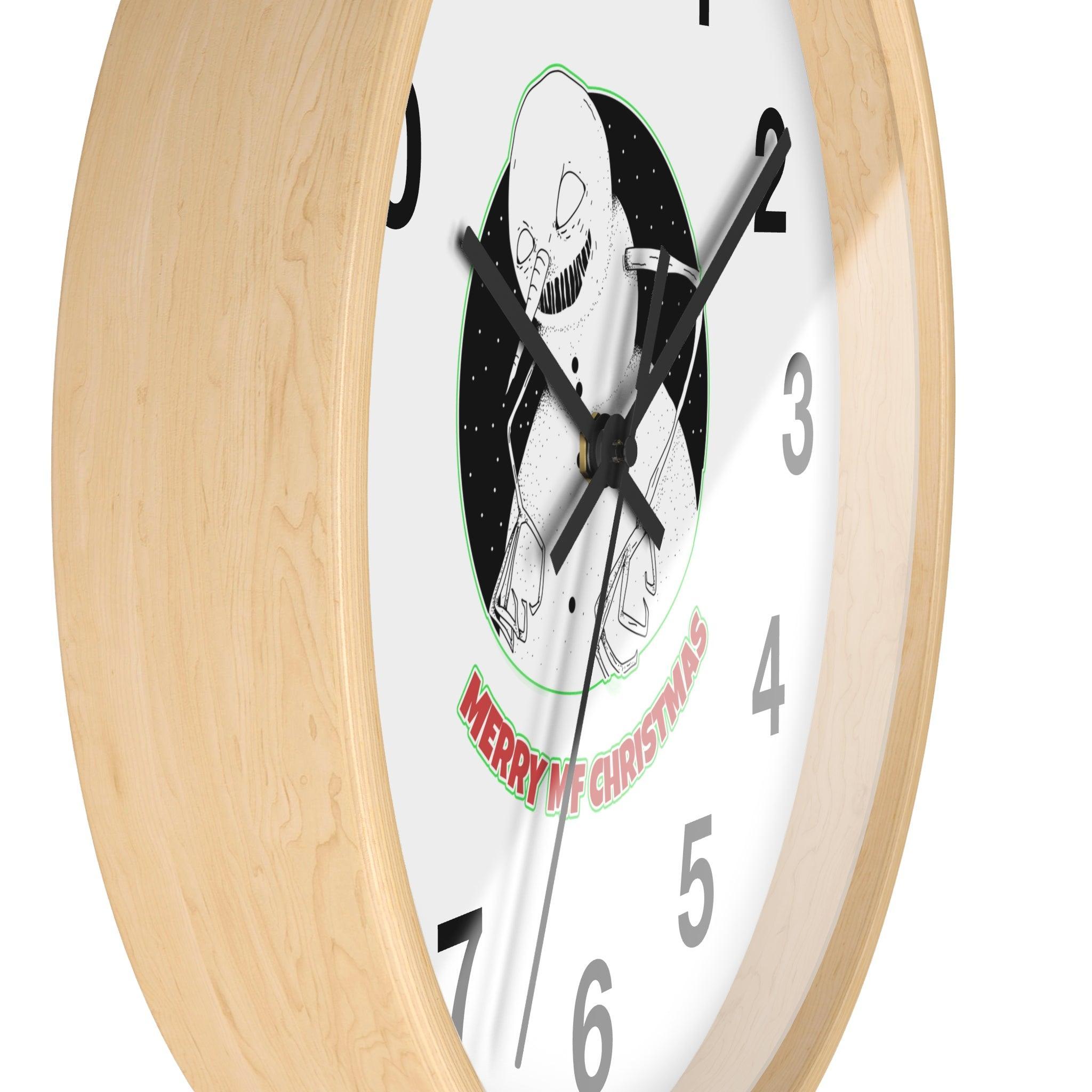 Merry MF Christmas - Wall Clock - Witty Twisters Fashions