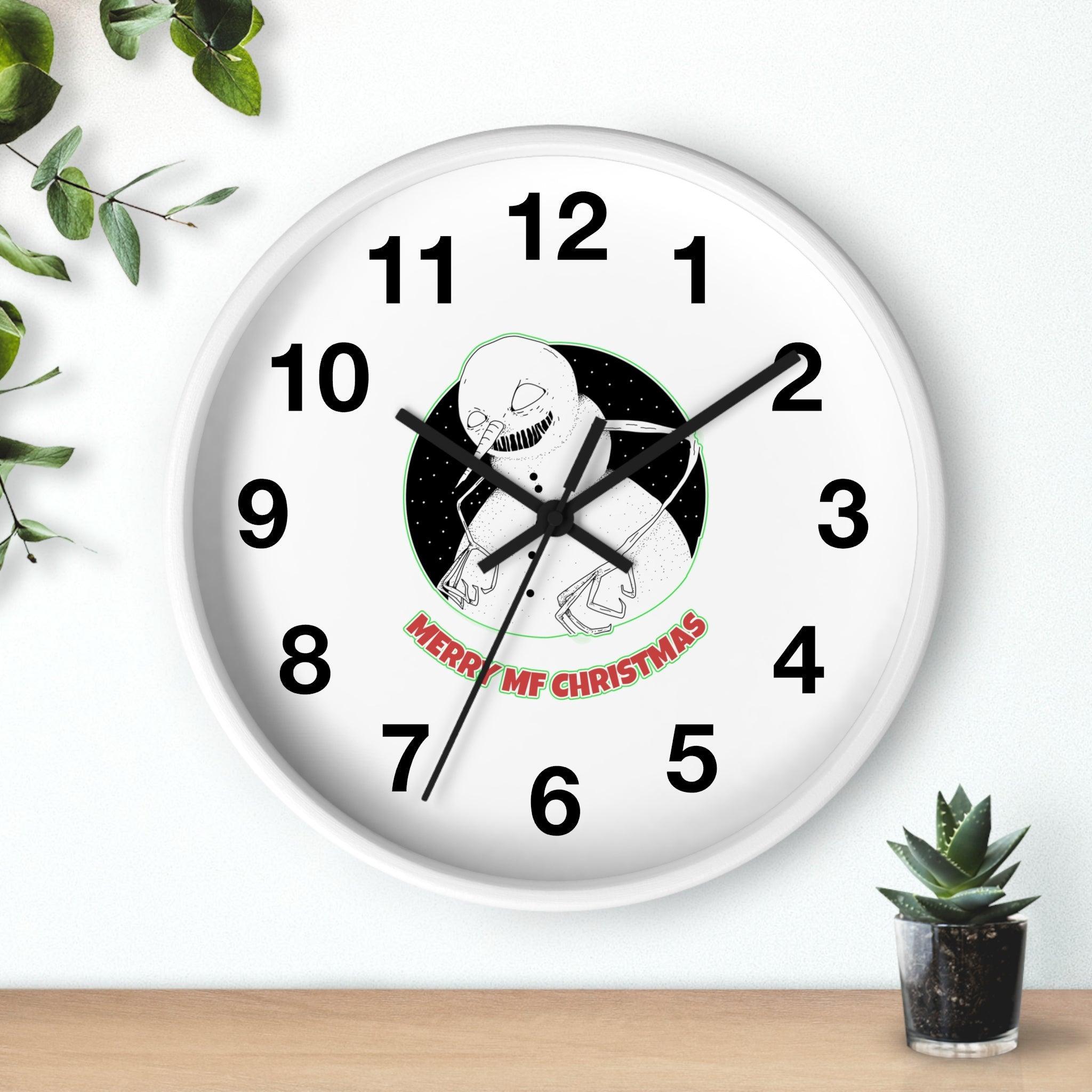 Merry MF Christmas - Wall Clock - Witty Twisters Fashions