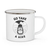 Go take a hike - Enamel Camping Coffee Cup - Witty Twisters Fashions