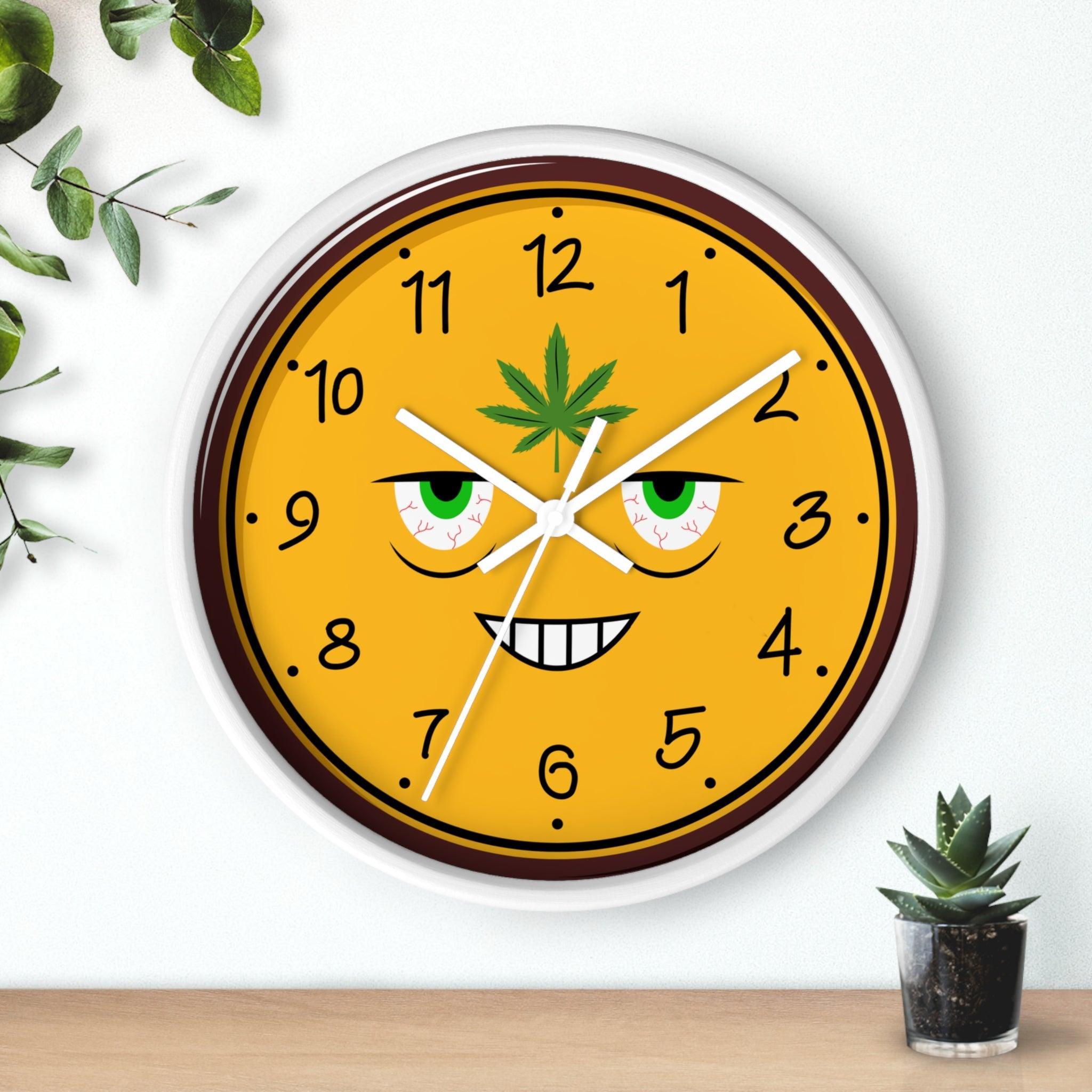 High All The Time - Wall Clock - Witty Twisters Fashions