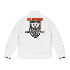 All Aboard! The Polar Bear Express - Men's Puffer Jacket - Witty Twisters Fashions