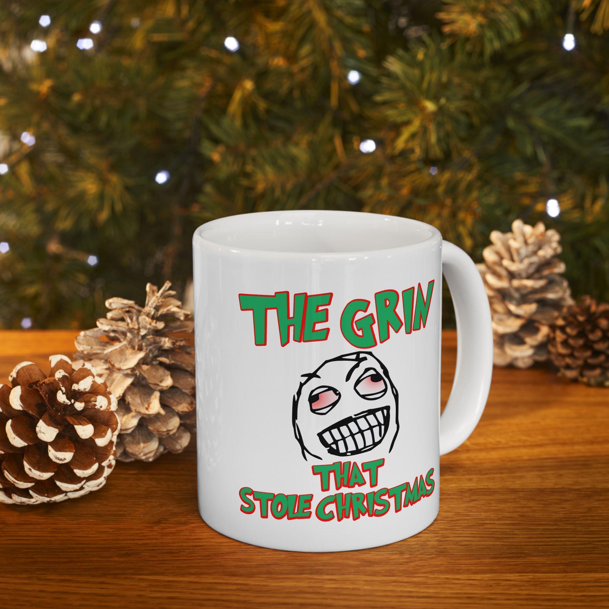 The Grin That Stole Christmas - Ceramic Coffee Mug 11oz, 15oz - Witty Twisters Fashions