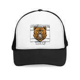 White Line Fever Bear - Mesh Trucker Hat - Witty Twisters Fashions