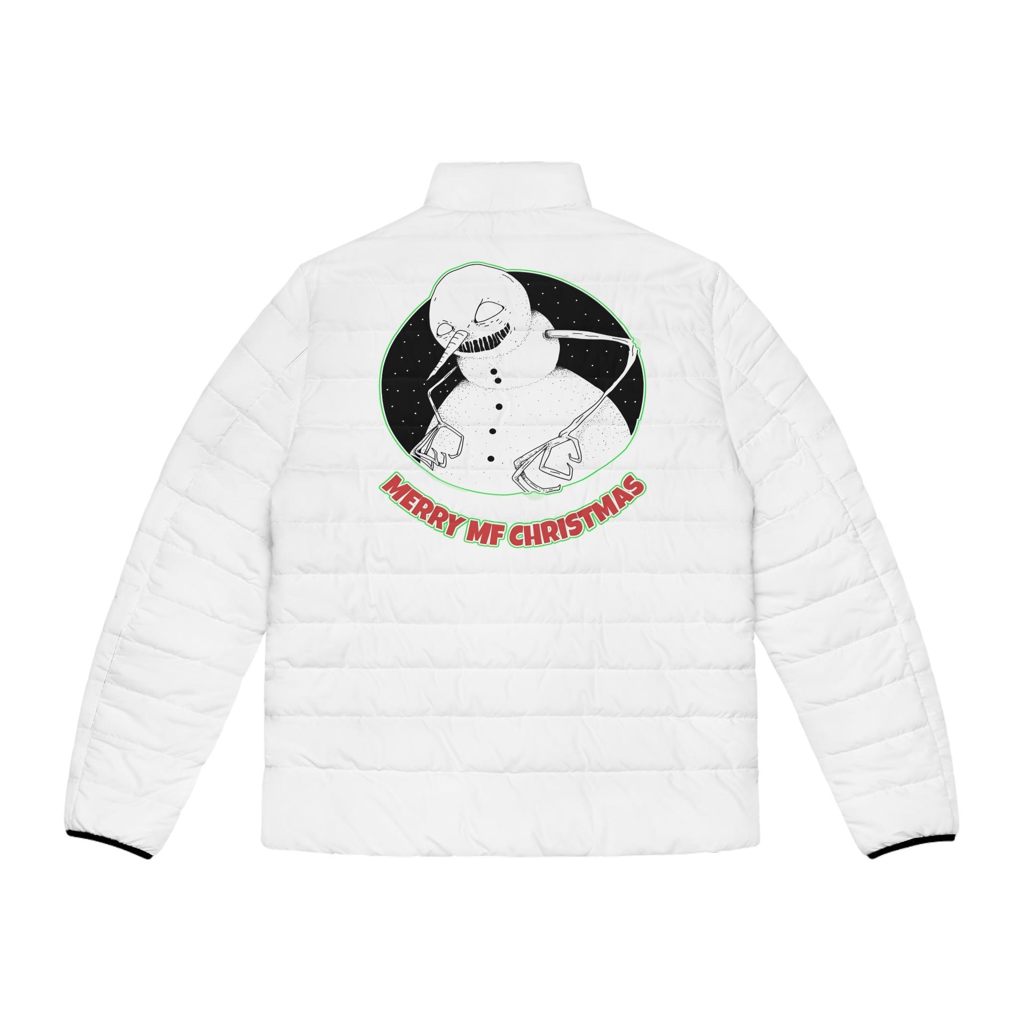Merry MF Christmas - Men's Puffer Jacket - Witty Twisters Fashions