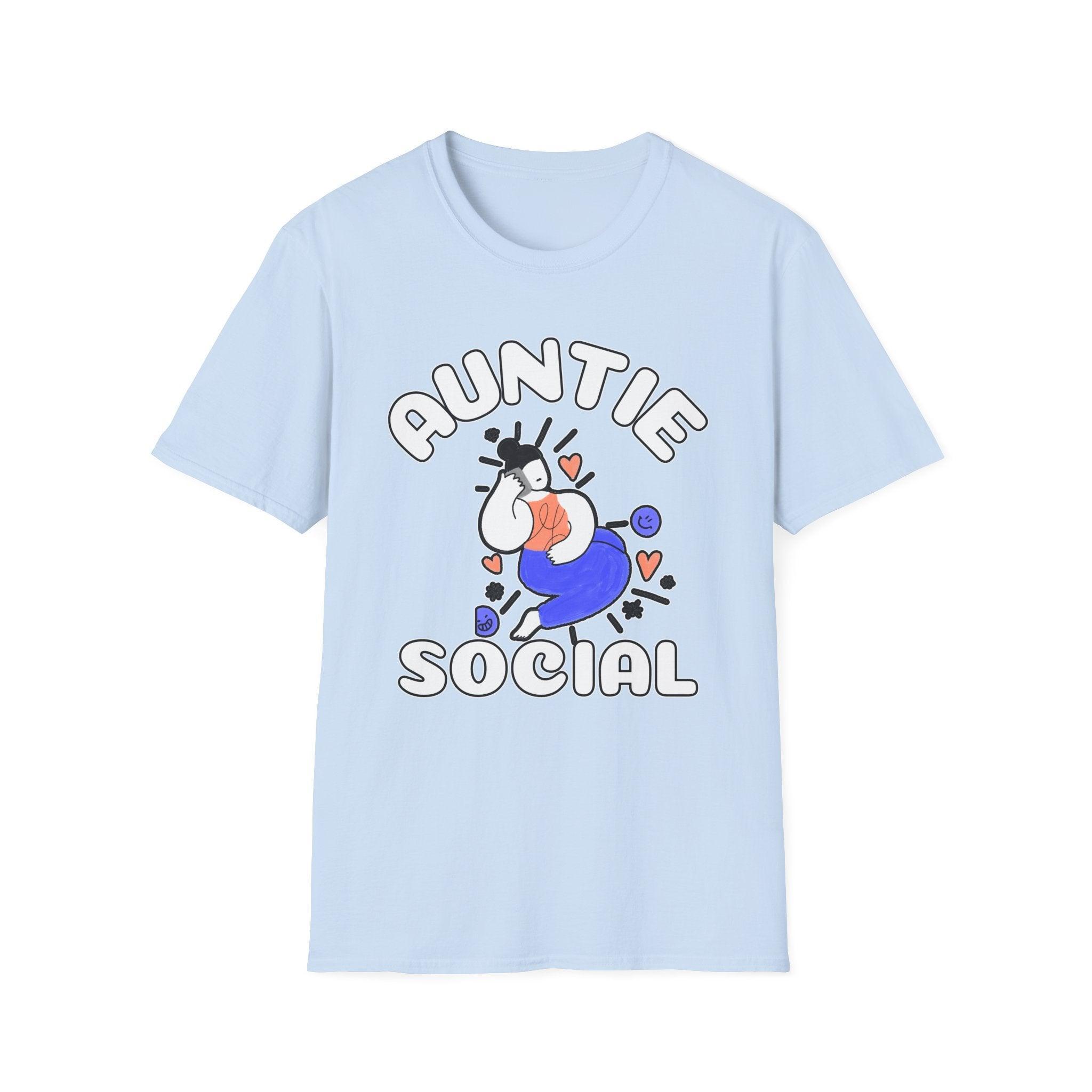 Auntie Social - Softstyle T-Shirt - Witty Twisters Fashions
