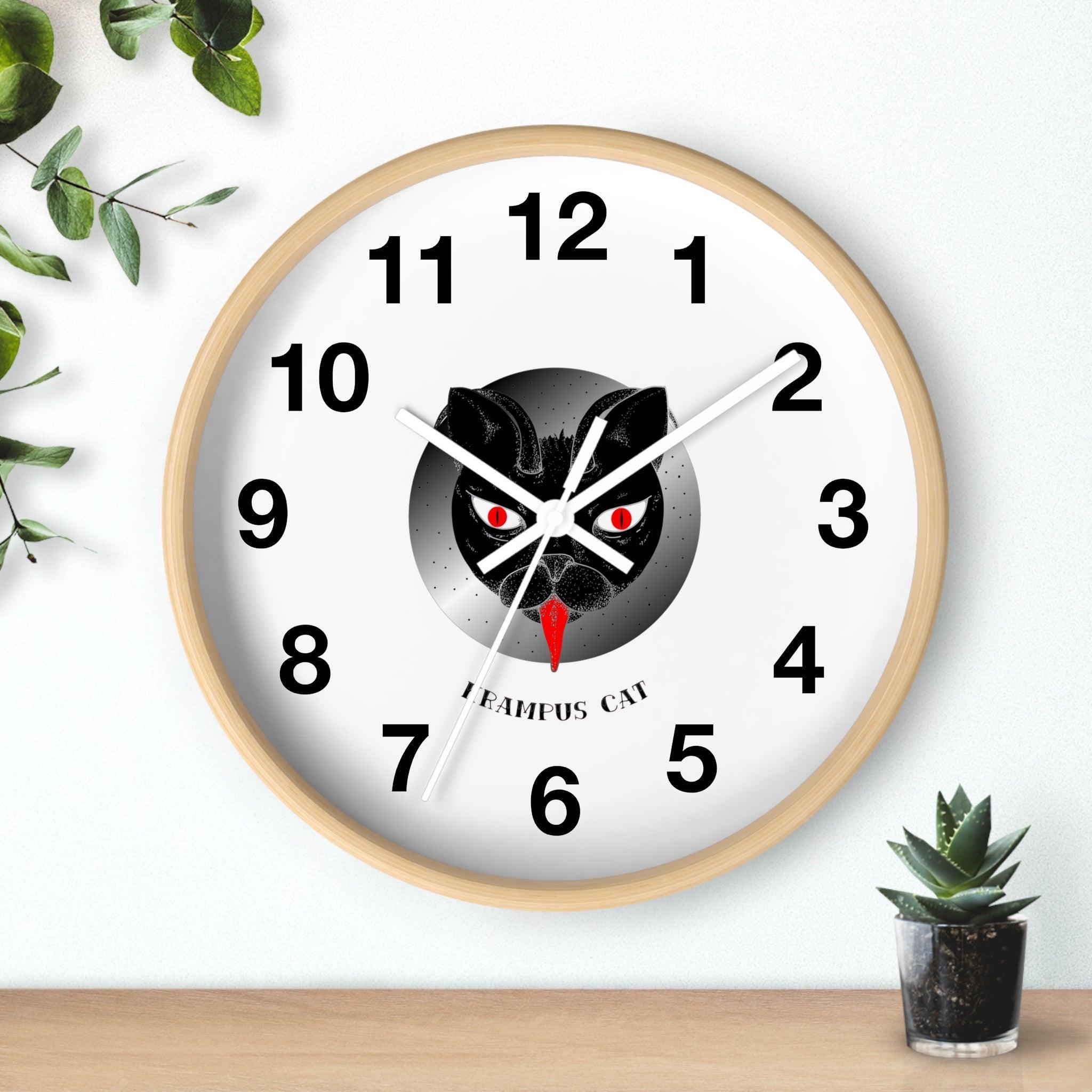 Krampus Cat - Wall Clock - Witty Twisters Fashions