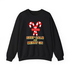 Keep Calm and Merry On - Sweatshirt - Witty Twisters Fashions