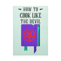 How to cook like the devil - Glass Cutting Board - Witty Twisters Fashions