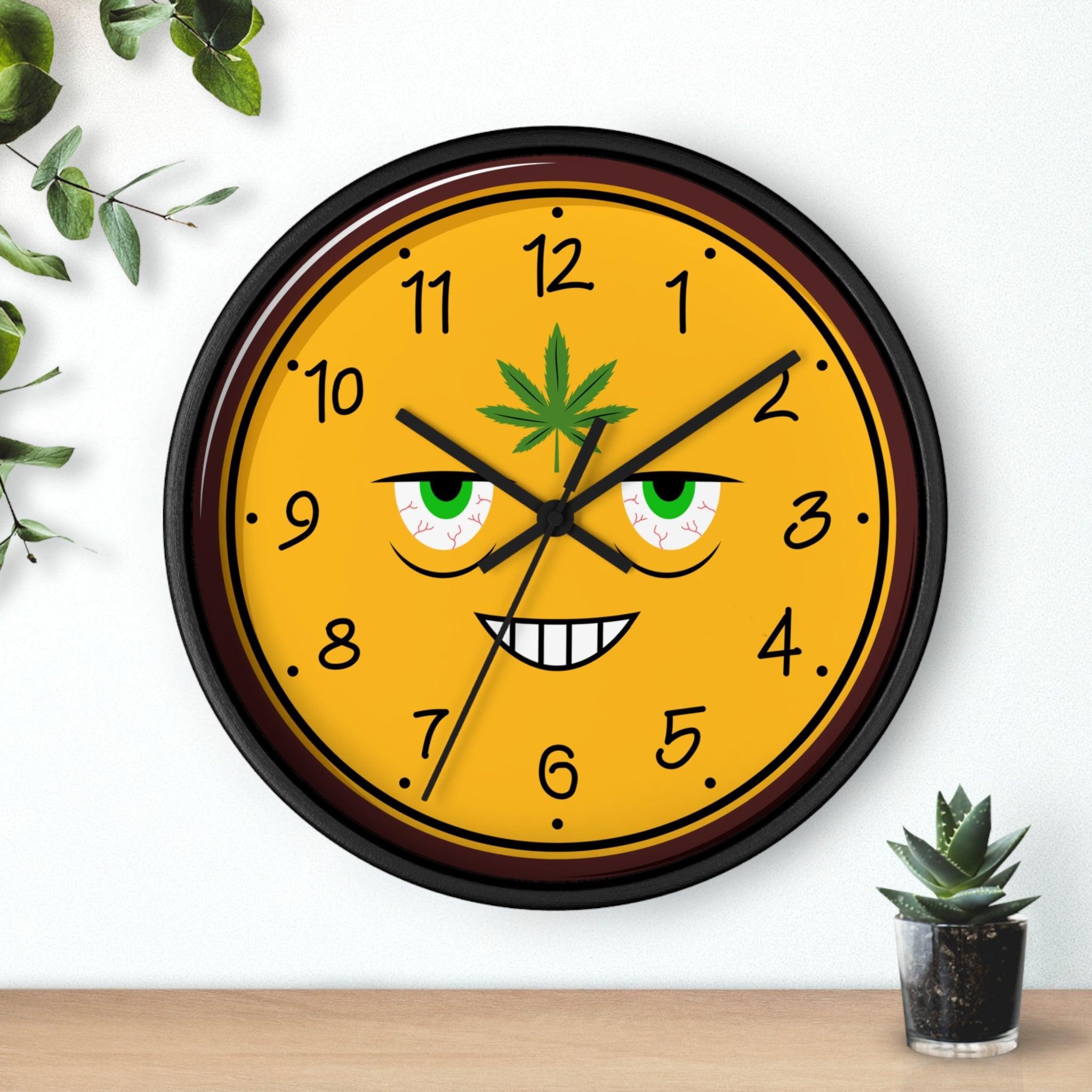 High All The Time - Wall Clock - Witty Twisters Fashions