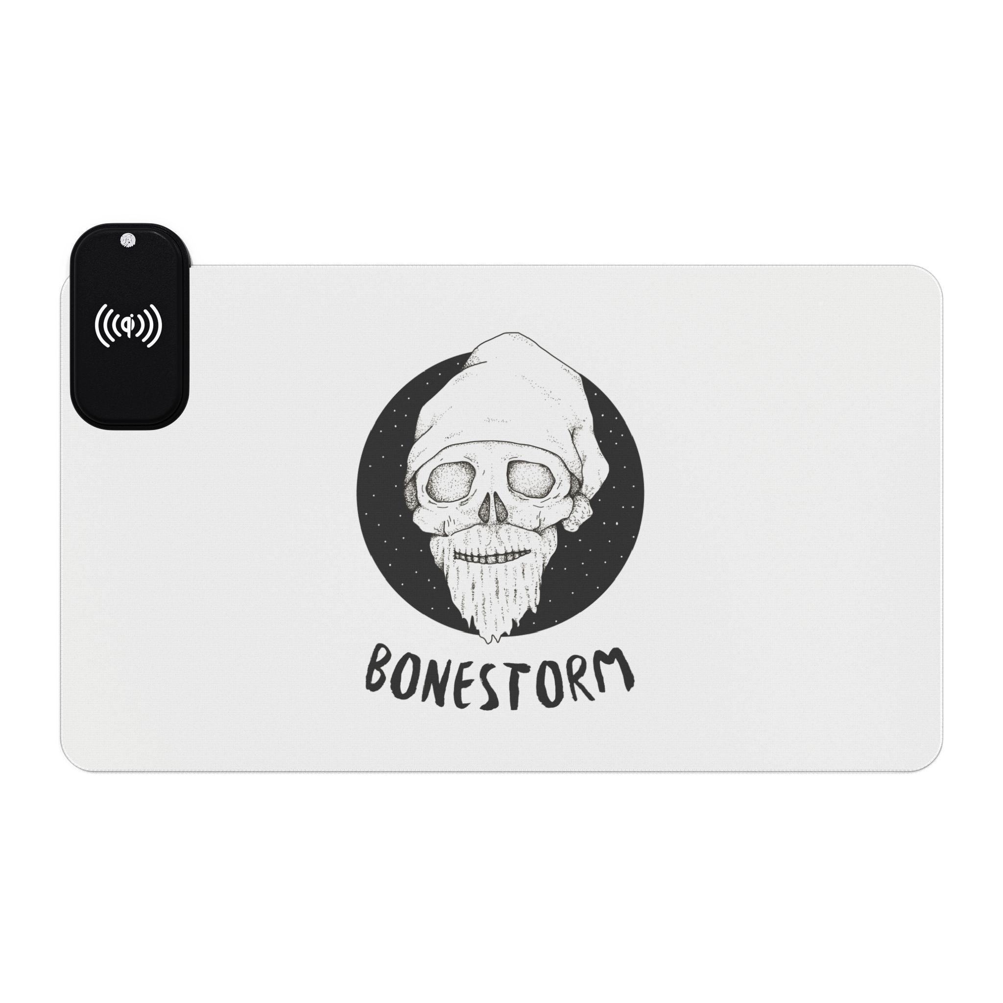 Bonestorm - LED Gaming Mouse Pad with wireless charging - Witty Twisters Fashions