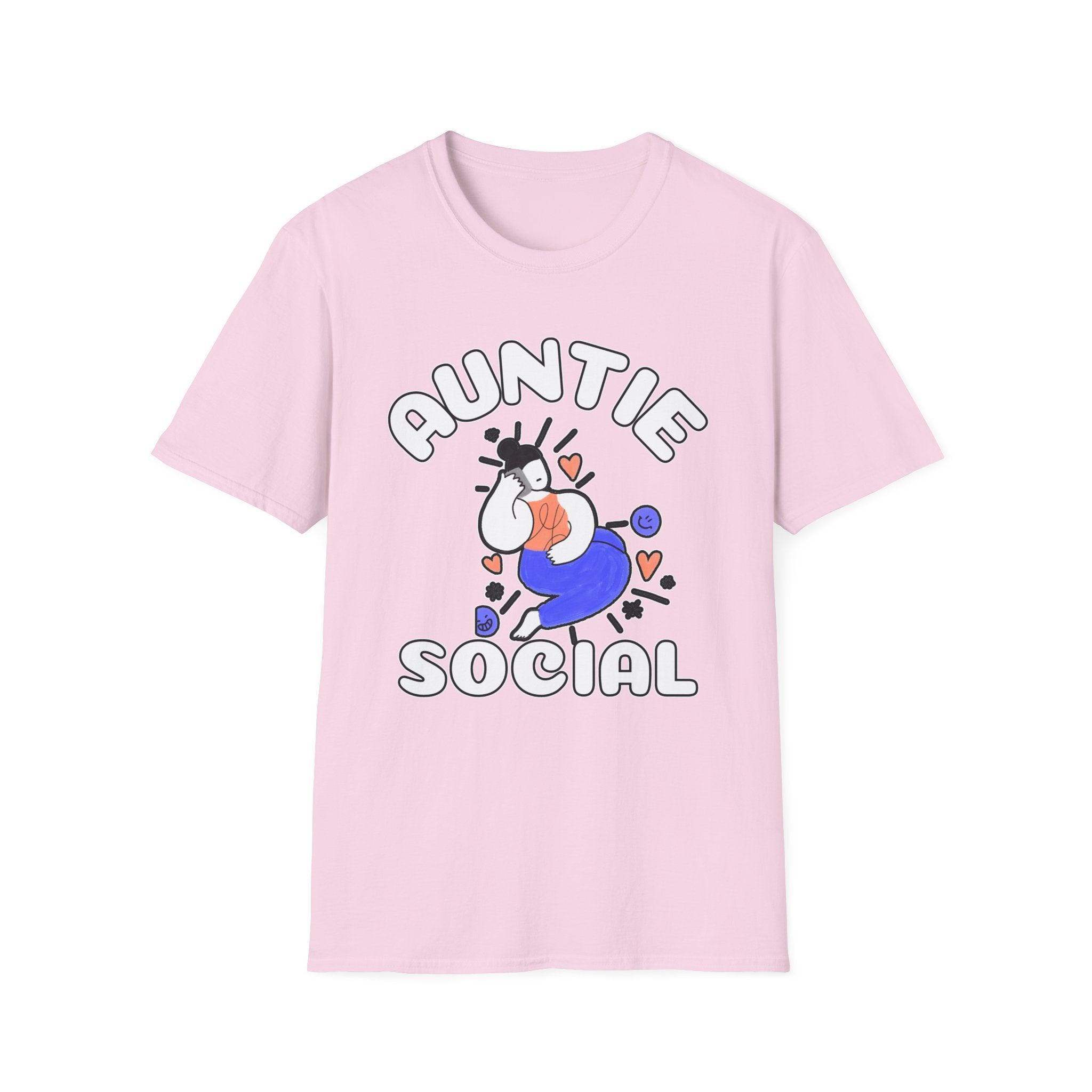 Auntie Social - Softstyle T-Shirt - Witty Twisters Fashions
