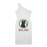 That Tree Looks Like A Mountain - Shoulder Dress - Witty Twisters Fashions