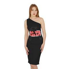 All You Can Eat - Shoulder Dress - Witty Twisters Fashions