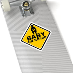 Baby On Board Sign - Kiss-Cut Stickers - Witty Twisters Fashions